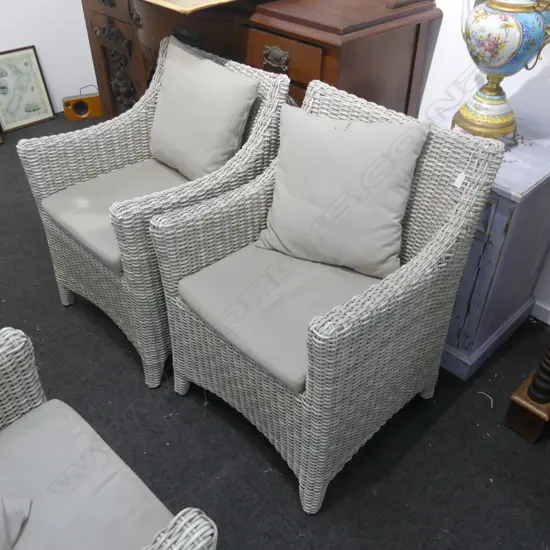 2 DOMUS VENTURES OUTDOOR CHAIRS