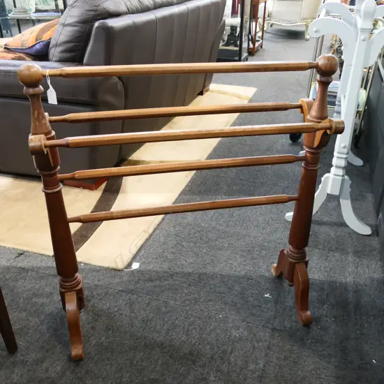 WOODEN TOWEL RAIL W.790mm