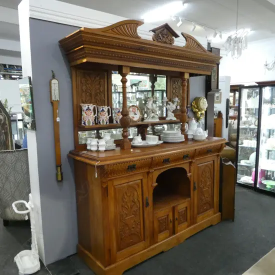 LG EDWARDIAN CARVED KAURI SIDEBOARD 1830x585x2300mm