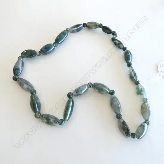 MOSS AGATE NECKLACE L.550mm