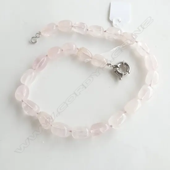ROSE QUARTZ NECKLACE L.480mm