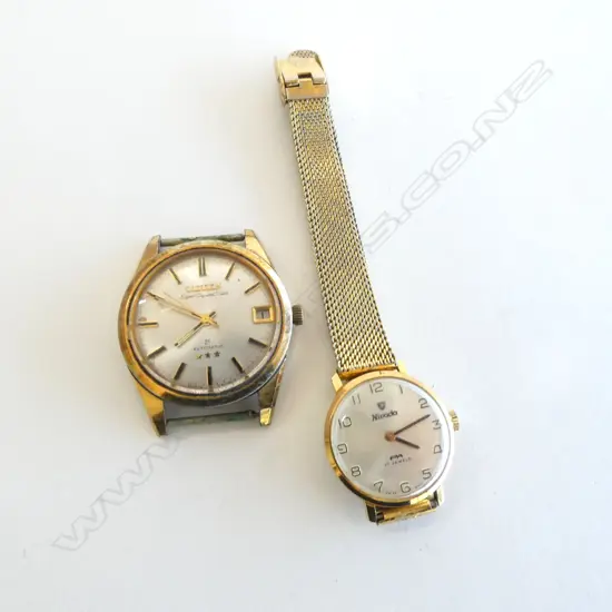 2 WRIST WATCHES; CITIZEN SUPER CRYSTAL DATE, NIVADA F77 (SWISS)