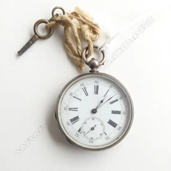 19thC SILVER GENT'S POCKET WATCH 