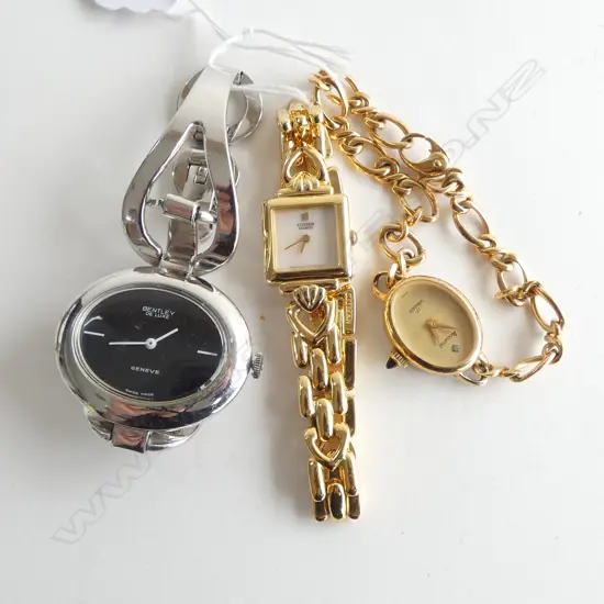 3 LADIES WRIST WATCHES BENTLY/CITIZEN/ ACCURIST