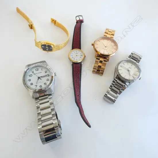 6 FASHION WRIST WATCHES  (ladies & gents)