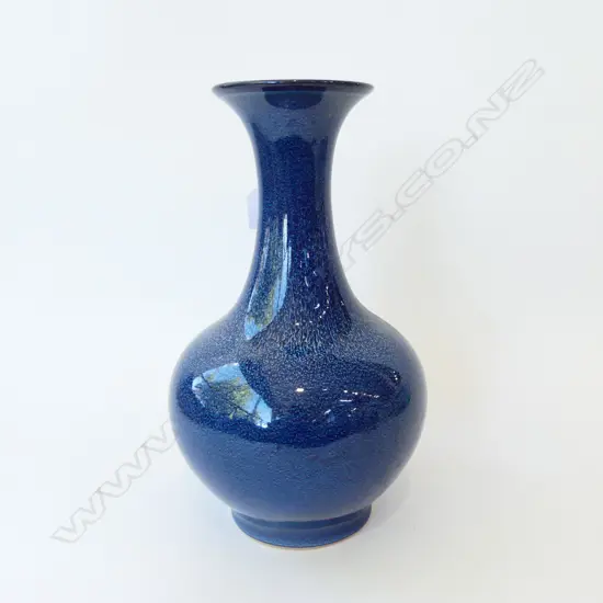 BLUE GLAZED VASE H.360mm