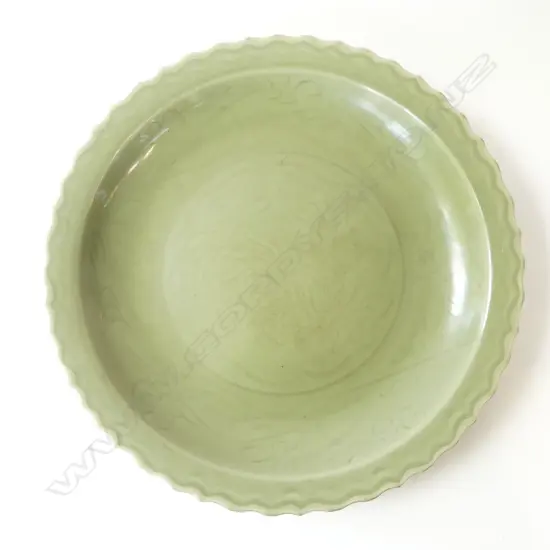 ORIENTAL CELADON CHARGER 400mm dia