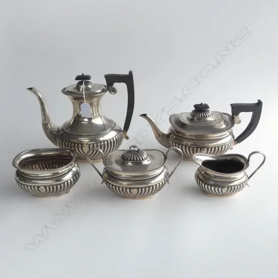 5 PCE STG SILVER TEA SET 'KENTSHIRE' SHEFFEILD 1950 2385gms...