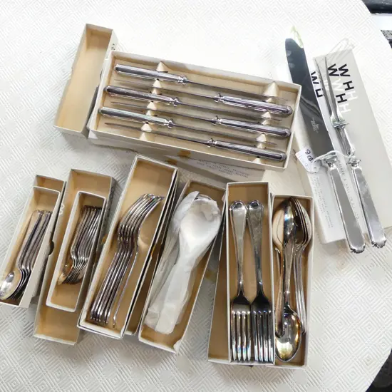 WALKER  & HALL EP CUTLERY MOST IN ORIG. BOXES
