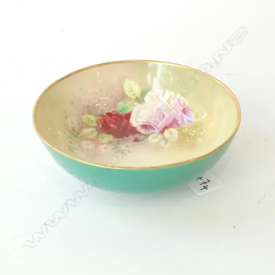 ROYAL DOULTON BOWL HAND PAINTED BY N. WOODINGS 155mm dia