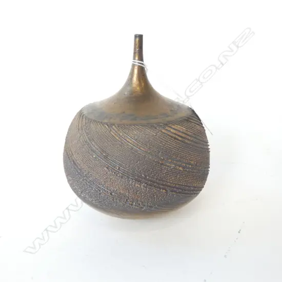 JOHN PARKER BRONZE GLAZED VASE H.160mm
