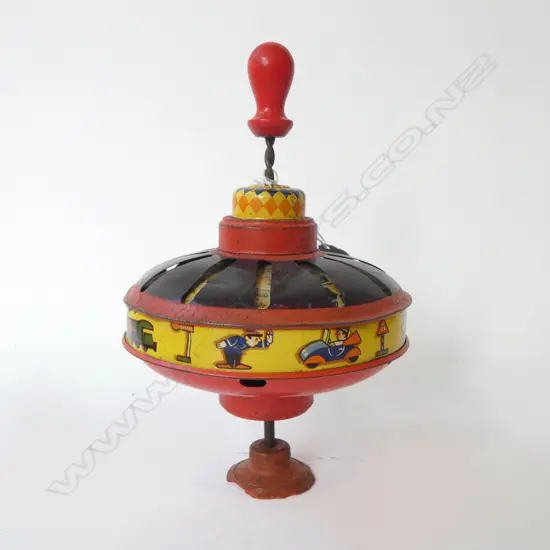 VINTAGE TIN TOY CAROUSEL  H.200mm
