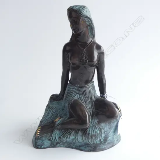 PANIA ON THE REEF HEAVY BRONZE SCULPTURE H.265mm