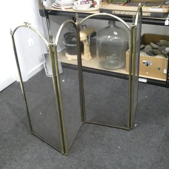 4 PANEL METAL FIRE SCREEN H.830mm