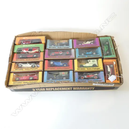 15 BOXED MATCHBOX MODELS OF YESTERYEAR 