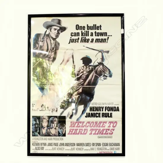 VINTAGE FILM POSTER 'WELCOME TO HARD TIMES' 1000x665mm