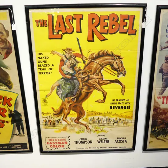 VINTAGE FILM POSTER 'THE LAST REBEL' 1000x665mm