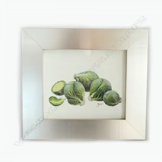 ZOE CARTER 'BRUSSEL SPROUTS' GOUACHE 1999 135x160mm