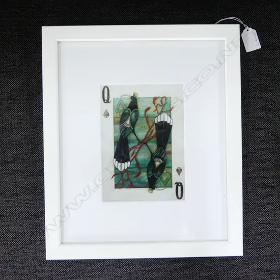FRAMED HUIA QUEEN OF HEARTS PRINT 170x120mm