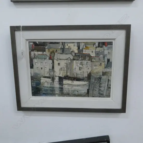 **RTV** HAMMOND STEEL, POLPERRO, OIL ON BOARD, SIGNED, TITLE VERSO, 230x330mm