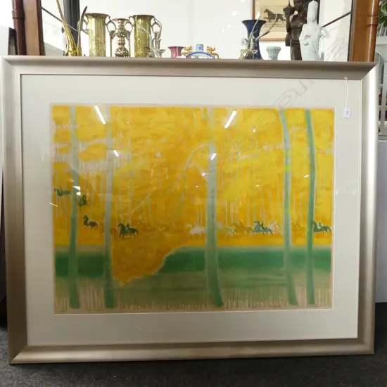 ANDRE BRASILIER 'AUTUMN CAVALCADE' WC PRINT 126/300 745x1015mm