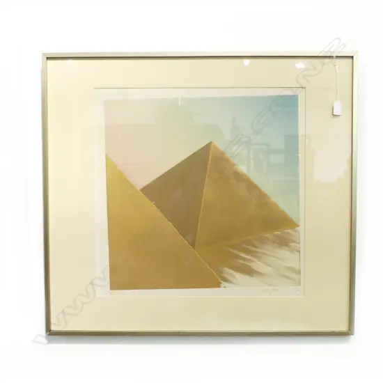 RODNEY FUMPSTON, ’EGYPT - SIX’, SIGNED PRINT 27/40, 530x530mm