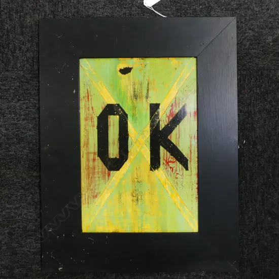 ARTIST UNKNOWN ACYRLIC ON BOARD OK 370 X 440 MM