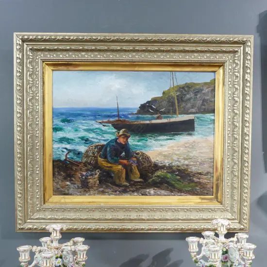 G. REID, THE FISHERMAN, 640x490mm