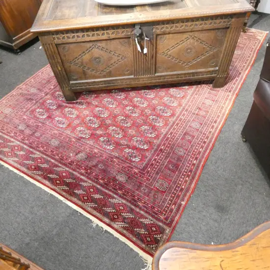 RTV....FINE LARGE PERSIAN BALUCHI RUG RED & INDIGO tones. 2700 x 1850mm