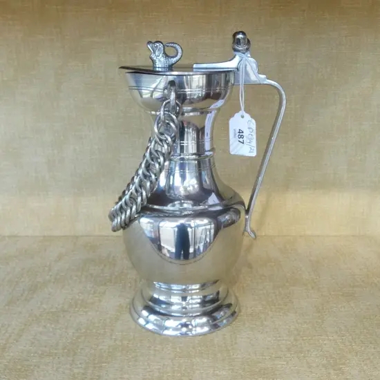 SWISS PEWTER TANKARD H.240mm