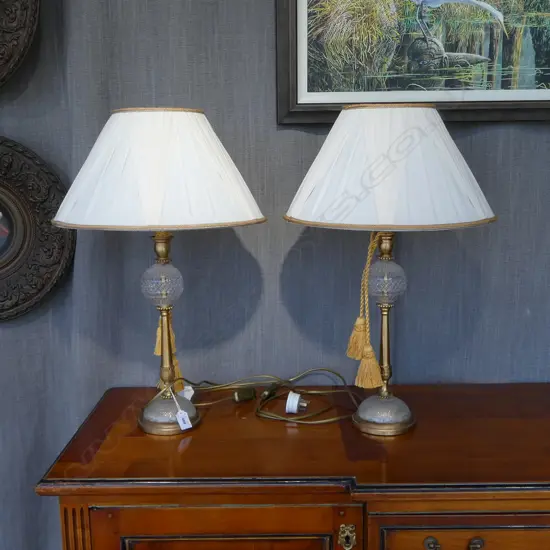 PR ITALIAN TABLE LAMPS, LEONE ALIOTTI ROMA H.585mm