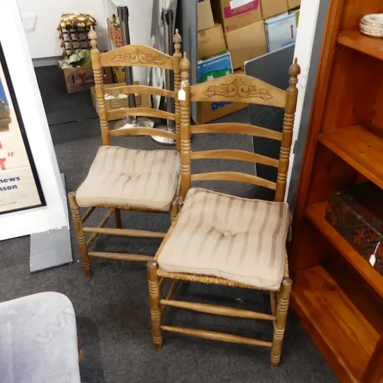 PR LADDER BACK CHAIRS