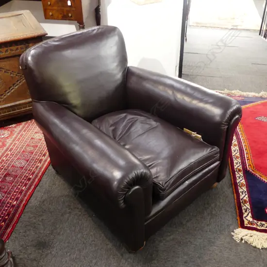 VINTAGE LEATHER CLUB ARMCHAIR 870x90x800mm
