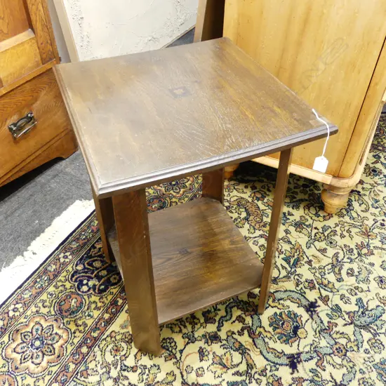 OAK SIDE TABLE 460x460x660mm