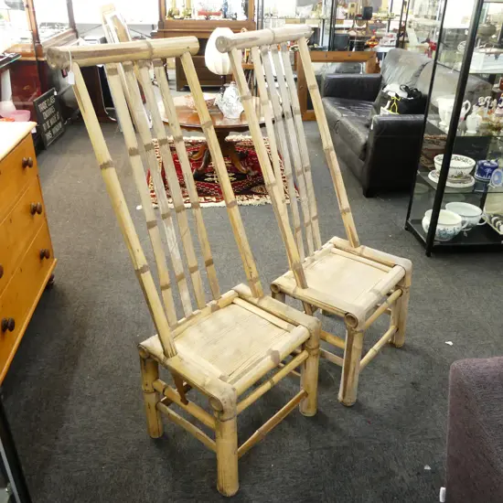 PR BAMBOO HIGH BACK CHAIRS H.1330mm