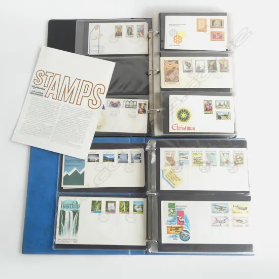 2 ALBUMS OF NZ FIRST DAY COVERS 1070's / 1980/s ETC