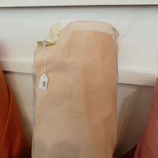 FABRIC BOLT; 'PINK GIN' COTTON VELVET, 32M