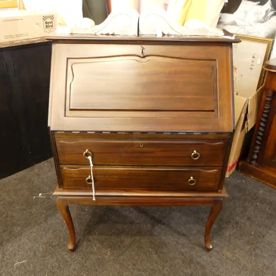 MAHOGANY DROP FRONT BUREAU 790x460x1070mm