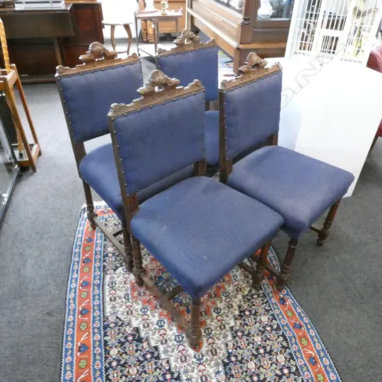 4 EARLY 20thC DINING CHAIRS