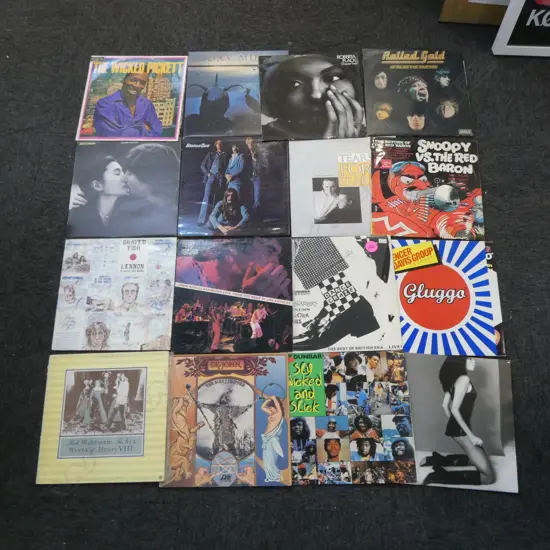 ASST RECORDS MYALL/SKA/LENNON/ROXYDR JOHN ETC