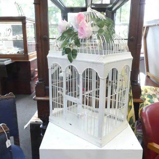 METAL BIRD CAGE H 660 MM