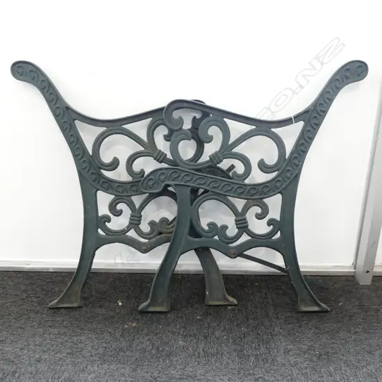 PR OF CAST IRON BENCH ENDS