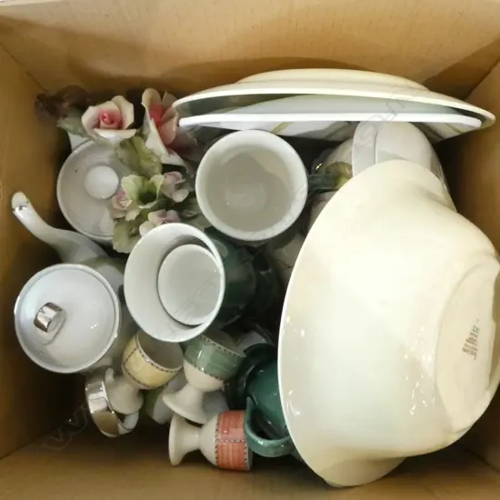 ASST CHINA; WEDGWOOD, CAPADIMONTE, etc (SOME FAULTS)