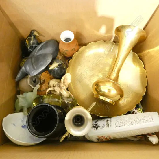ASST ORIENTAL, BRASS, ANIMAL ORNAMENTS, etc
