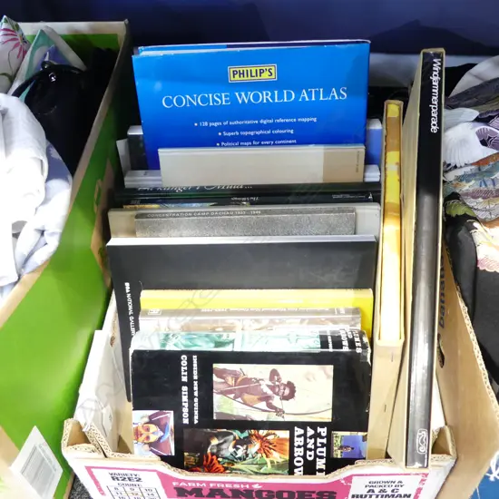 BOX BOOKS: PNG ARTEFACTS. PLUMES & ARROWS. THE VIKINGS. THE ART OF GREENLAND ETC