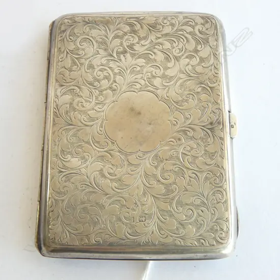 STG SILVER CARD CASE, 'ALEXR CLARK MFG Co OWN MAKE' INTERIOR, 73gms TOTAL