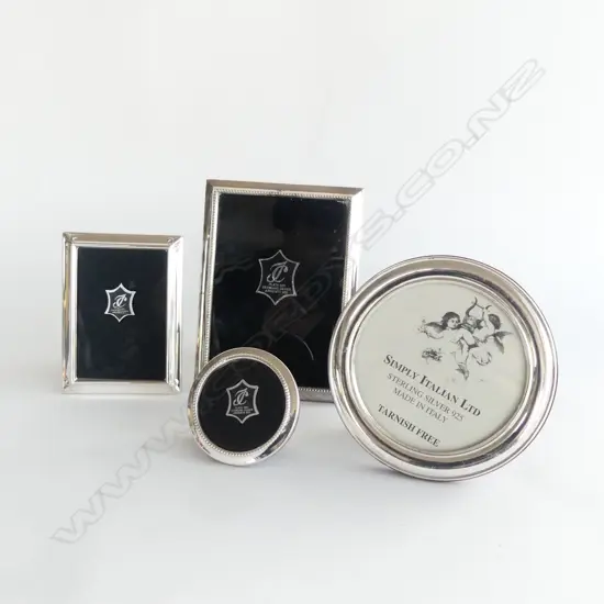 4 ASST. STG SILVER FRAMES largest 130x90mm