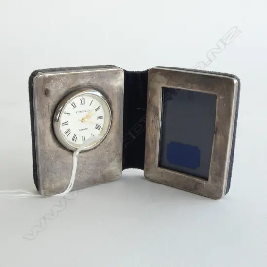 STG SILVER CLOCK & PHOTO FRAME H.70mm, LONDON 1996