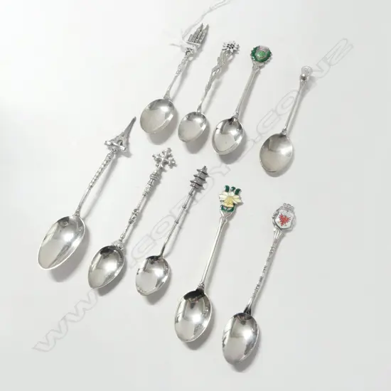 9 STG SILVER TEASPOONS 71gms