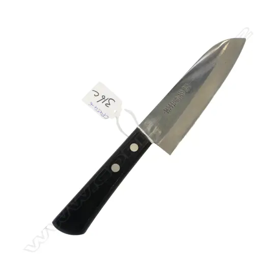 JAPANESE SIGNED CHEFS KNIFE L.240mm MARKED 'DP GOLD'